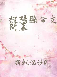 枞阳县公交车时间表