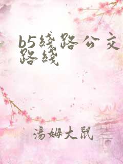 b5线路公交车路线
