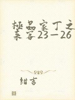 极品家丁之远方来客23—26