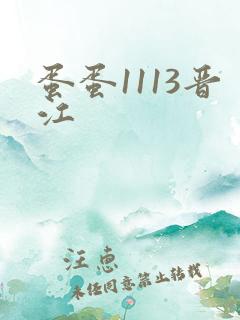 蛋蛋1113晋江