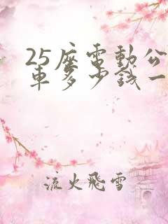 25座电动公交车多少钱一辆