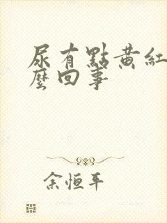 尿有点黄红色怎么回事