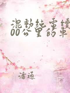混动纯电续航300公里的车