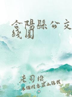 合阳县公交车路线图