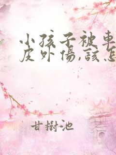小孩子被车撞了皮外伤,该怎么赔偿