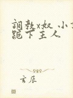 调教x奴 小说跪下主人