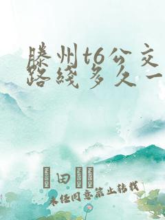 滕州t6公交车路线多久一班