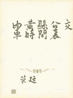 内黄县公交车发车时间表