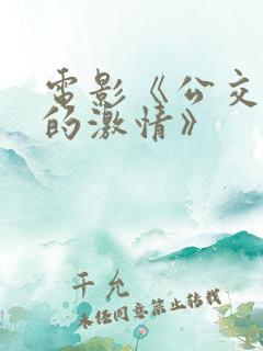 电影《公交车上的激情》
