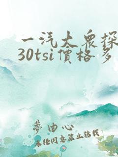 一汽大众探岳330tsi价格多少