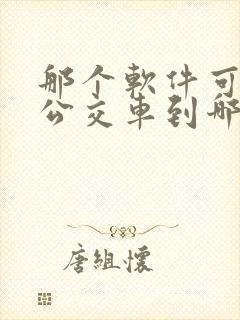 那个软件可以看公交车到哪里了