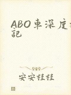 ABO车深度标记