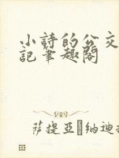 小诗的公交车日记笔趣阁