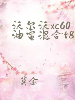 沃尔沃xc60油电混合t8