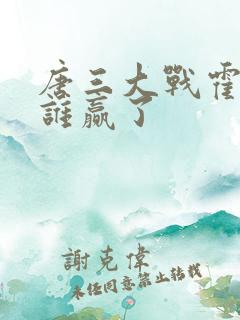 唐三大战霍雨浩谁赢了