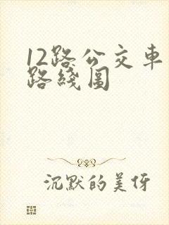 12路公交车的路线图