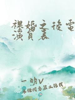 裸婚之后电视剧演员表
