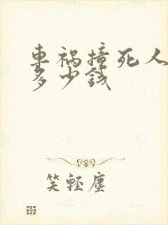 车祸撞死人要赔多少钱