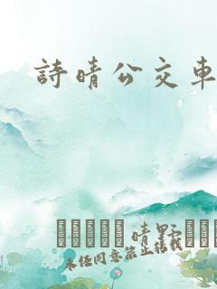 诗晴公交车小说
