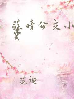苏晴公交小说免费