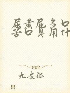 尿黄屁多口干口苦口臭用什么药