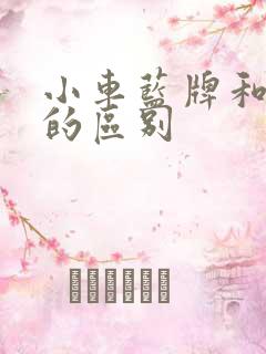 小车蓝牌和绿牌的区别