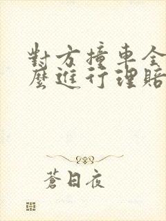 对方撞车全责怎么进行理赔赔偿