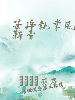 萧峥执掌风云最新章