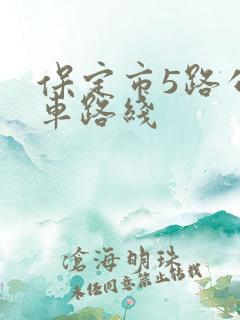 保定市5路公交车路线