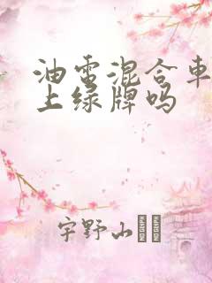 油电混合车还能上绿牌吗