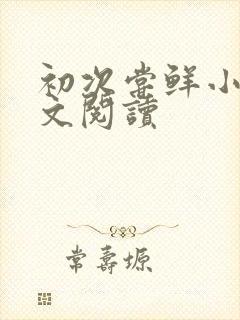 初次尝鲜小说全文阅读
