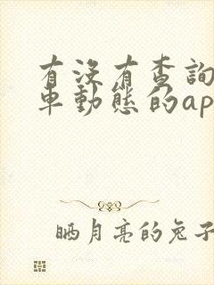 有没有查询公交车动态的app