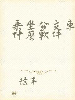 乘坐公交车下载什么软件