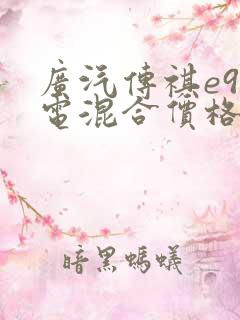 广汽传祺e9油电混合价格