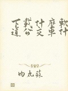 下载什么软件知道公交车什么时候到站