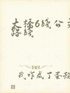 大桥6线公交车路线