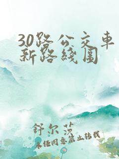 30路公交车最新路线图