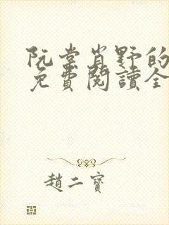 阮棠肖野的小说免费阅读全文