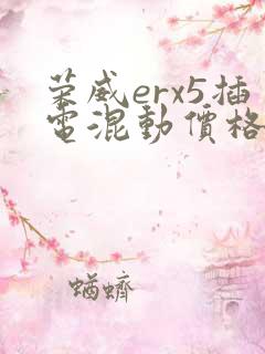 荣威erx5插电混动价格及图片