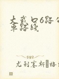 大武口6路公交车路线