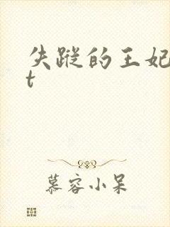 失踪的王妃txt