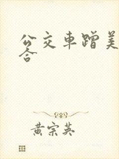 公交车蹭美女配合