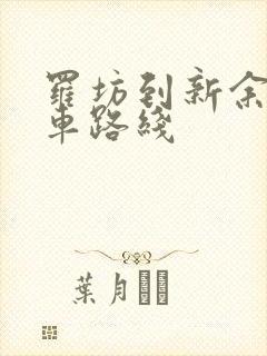 罗坊到新余公交车路线