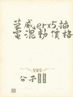 荣威erx5插电混动价格及图片