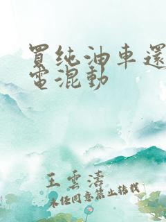 买纯油车还是油电混动
