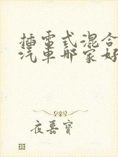 插电式混合动力汽车哪家好