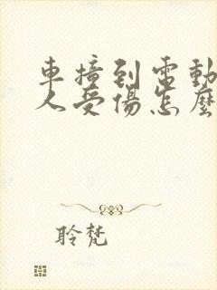 车撞到电动车有人受伤怎么赔偿