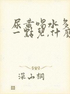 尿黄喝水多就好一点儿,什么原因