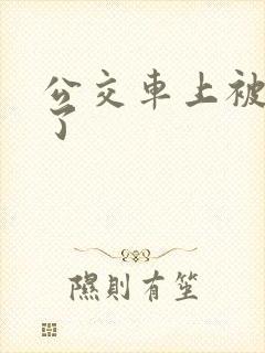 公交车上被摸爽了