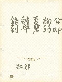 能够查询公交车到哪儿的app